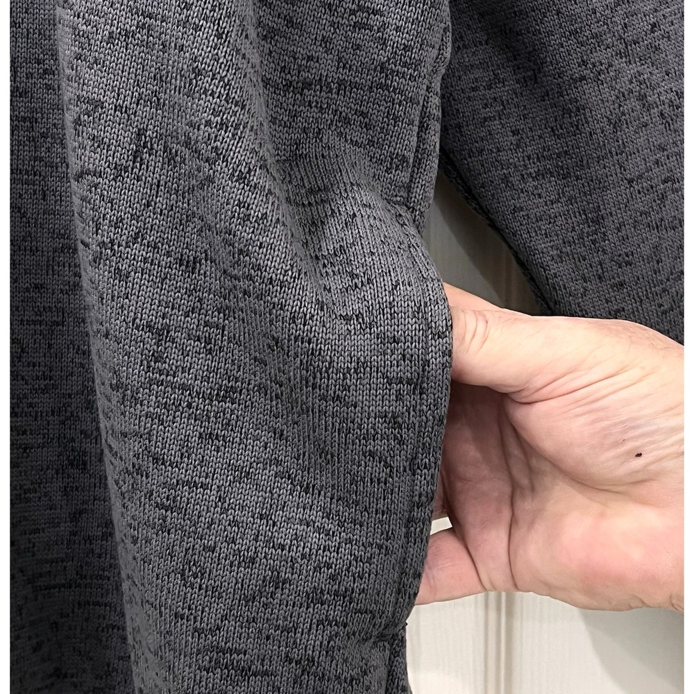 Jack Nicklaus Mens Sweater XXL Gray Black Fleece Lined Quarter Zip Pullover Golf - Picture 6 of 7